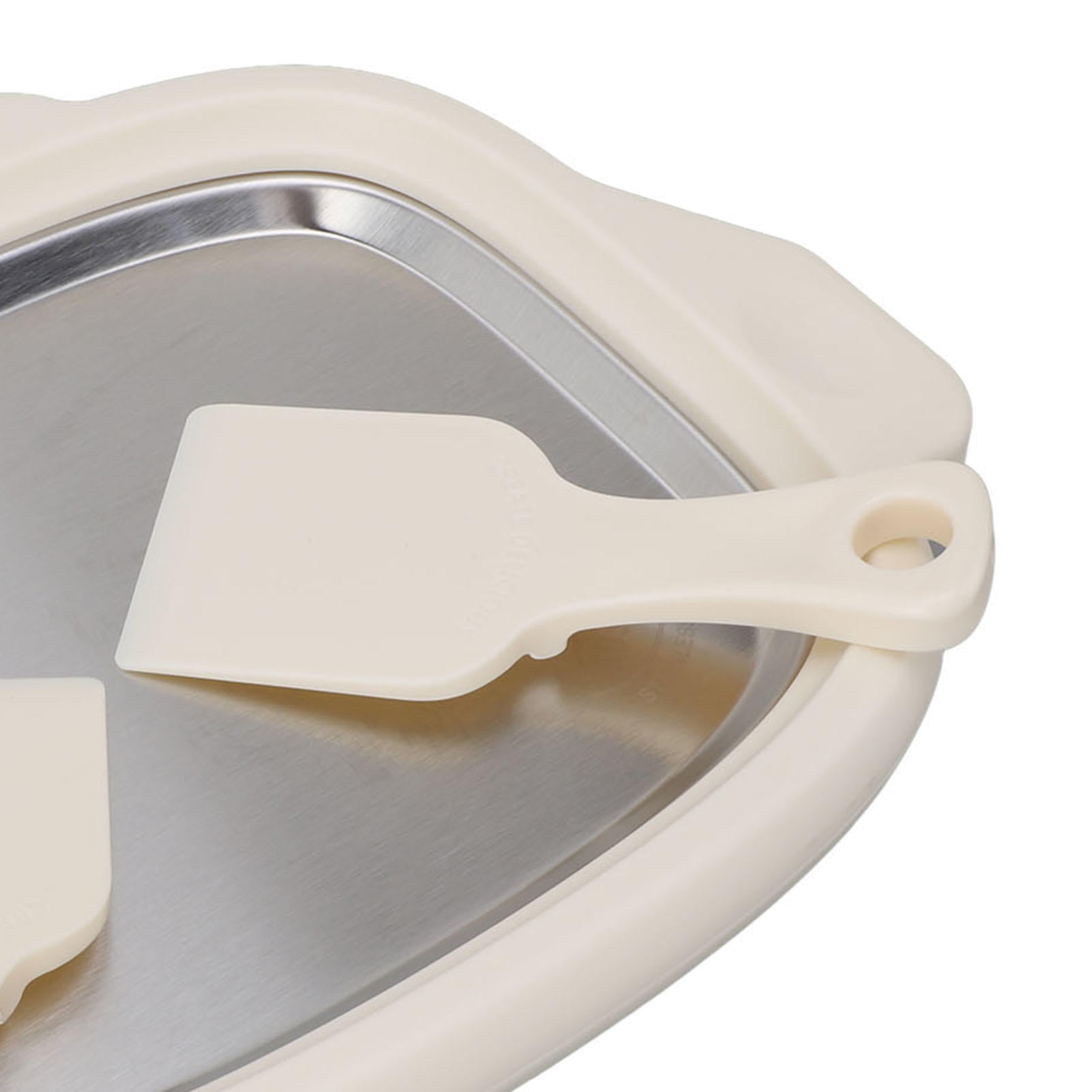 LAZIOEGR 304 Stainless Steel Ice Stir‑Fry Machine with 2 Shovels – Multi‑Use Rolled Ice Cream, Yogurt & Frozen Treat Maker