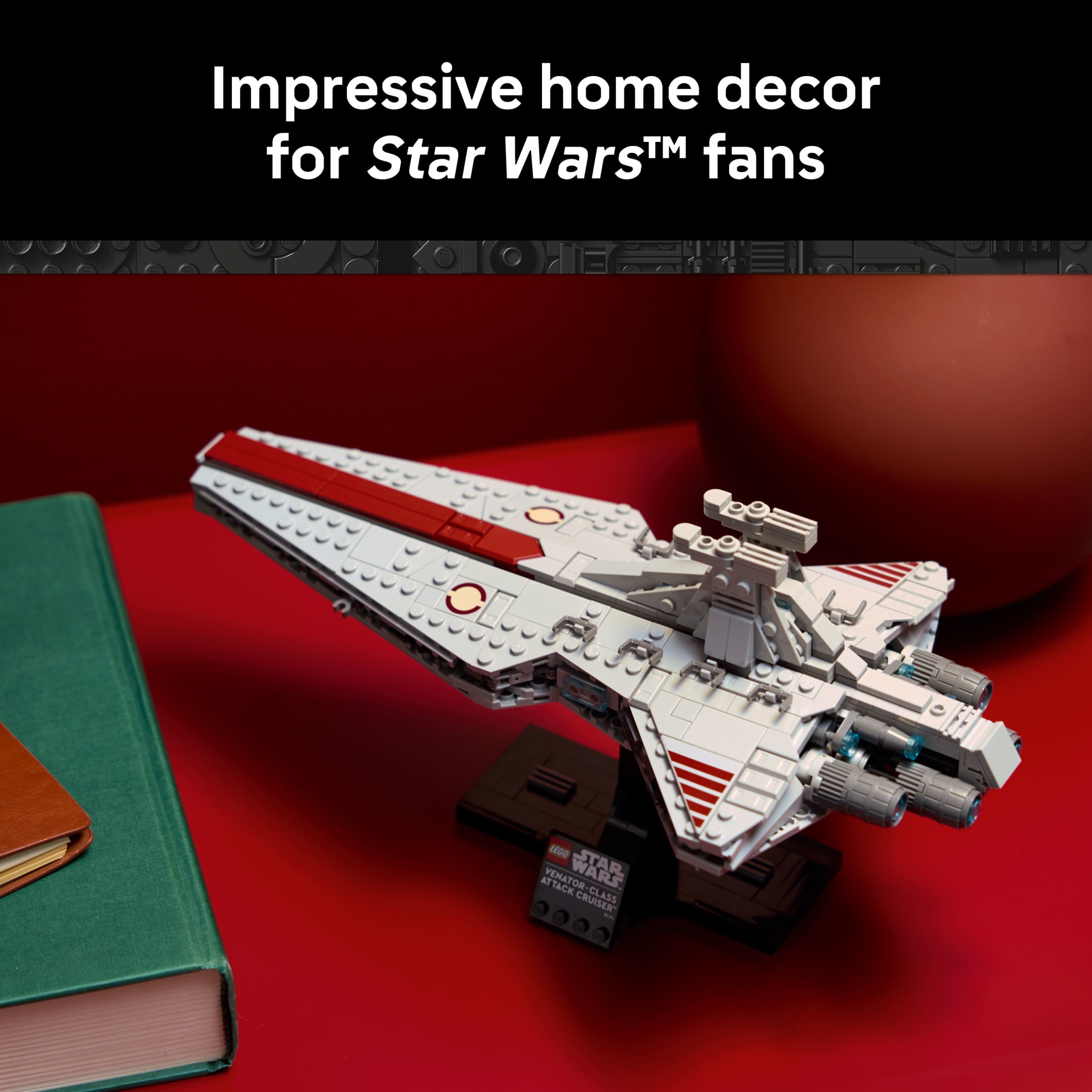 LEGO Star Wars Crucero de ataque clase Venator, set de construcción para adultos, hombres y mujeres, mayores de 18 años - coleccionable de película y decoración para oficina, dormitorio o estantería - idea de regalo para cumpleaños - 75441 7