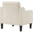 thumbnail image 6 of VINGLI Mid-Century Accent Chairs, Upholstered Linen Armchairs for Living Room/Bedroom, Beige (Set of 2), 6 of 15