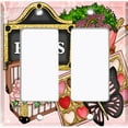 thumbnail image 6 of Metal Light Switch Plate Cover Romantic French Pink Paris Picnic PRS022, 6 of 13