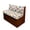 Colorful Paw Print Pattern, variant on XYZCANDO Starfish Camper Seat Covers Comfortable Camper Cushion Covers, Washable Stretch RV Booth Seat Covers Fit for Sofa RV Couch