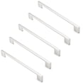 thumbnail image 3 of Cauldham 5 Pack Solid Kitchen Cabinet Pulls Handles (9" Hole Centers) - Modern Thin Profile Drawer/Door Hardware - Style M255 - Satin Nickel, 3 of 5