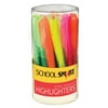 School Smart Pen Style Highlighters, Chisel Tip, Assorted Colors, Pack of 20