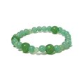 thumbnail image 2 of Natural Green Aventurine 4-8mm Round Shape Smooth Cut Beads Stretchable Bracelet for Men & Women., 2 of 3