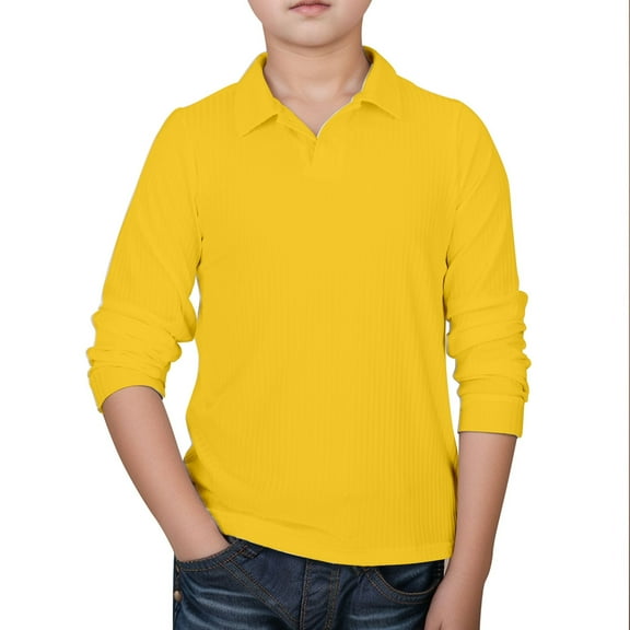Kids Boys' Polo Shirts Solid Color Tshirt Boys Rugby Shirts Short Sleeve Shirt 5-6 Years Cute Boy Clothing