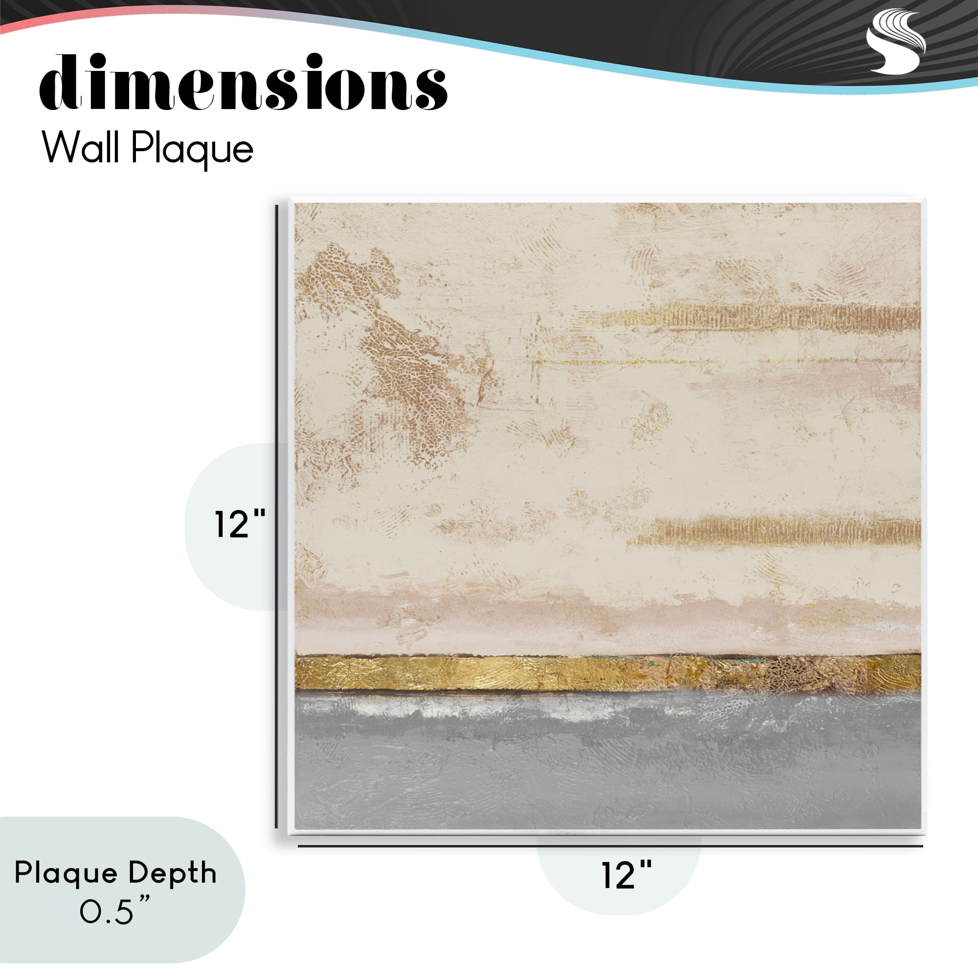 Stupell Industries Soft Sea Abstract Wall Plaque Art, design by Patricia Pinto