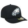 thumbnail image 3 of Men's New Era Black Philadelphia Eagles Omaha Low Profile 59FIFTY Fitted Hat, 3 of 6