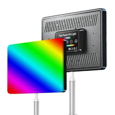 

Walmeck 40W RGB LED Panel Light Professional Photography Video Light Bi-Color Temperature 3000K-6500K Adjustable Brightness Multiple RGB Modes High RA95+ with Ball Head Remote Control for Still Lif