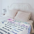 thumbnail image 2 of Sister in Law Gifts- Sister in Law Blanket - White Throw Blankets- Sister in Law Mothers Day Birthday Wedding Purple Cozy Soft Floral Sister Plush Blanket - Sister Gifts -50x60 Inch, 2 of 5