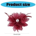 thumbnail image 5 of Ywmsfl 3D Organza Flower for Handcraft Project Hairtie Clothes Hat Garment Accessories, 5 of 15