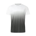 thumbnail image 3 of 2025 T-Shirts for Men Comfortable Soft Men's T-shirt Mens Summer Leisure Sports T Shirt Fashion Lapel 3D Gradient Short Sleeved Round Neck T Shirt Men Classic Basic Tees, 3 of 3