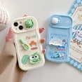 thumbnail image 2 of Kawaii Sanrio Kero Keroppi Cinnamoroll-funda de teléfono con ventana deslizante para iPhone 14, 13, 12, 11 Pro Max, anticaída Fivean unisex, 2 of 2