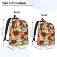 thumbnail image 4 of Balery Colorful Hawaii Palms Vintage Canvas Backpack for Men and Women - Large Capacity, Durable Travel Laptop Bag for School, Work, Hiking, and Outdoor Activities, 4 of 7