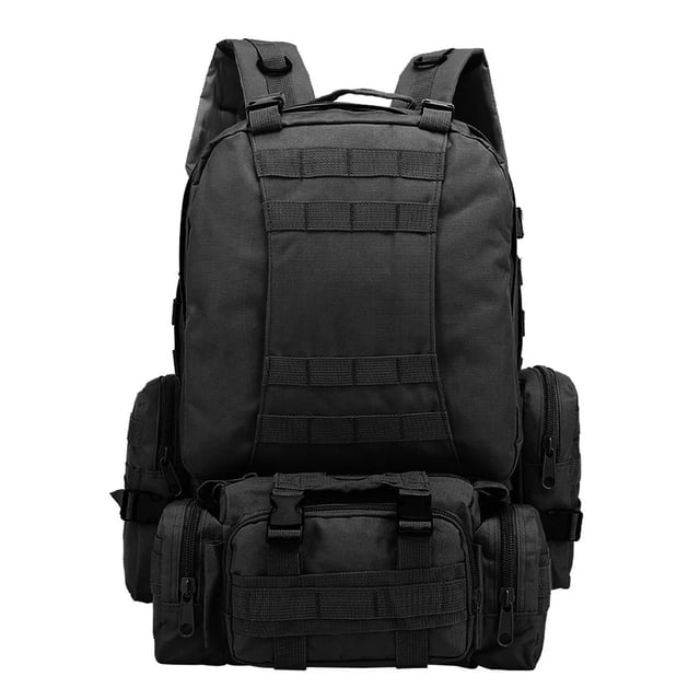Mochila Táctica 4 en 1 impermeable Negra Belug