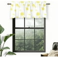 thumbnail image 5 of DriftAway Dandelion Floral Flower Lined Thermal Insulated Energy Saving Window Curtain Valance for Living Room/Bedroom/ Kitchen/Kids, 2 Layer, Rod Pocket, 52"x18"+2”Header (Yellow), 5 of 6