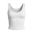 thumbnail image 6 of BSDJILFG Juniors Ribbed Tank Tops Sleeveless Y2K Crop Top V-Neck Wide Straps Comfy Short Cami Shirt, 6 of 6