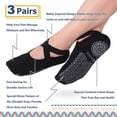 thumbnail image 4 of Calcetines Ozaiic antideslizantes para yoga, pilates y ballet para mujer, 4 of 6