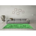 thumbnail image 3 of Ahgly Company Indoor Square Southwestern Emerald Green Country Area Rugs, 8' Square, 3 of 4
