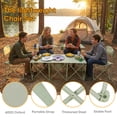 thumbnail image 4 of 5-Piece Lawn Camping Chair Set with Table, 4 Folding Chairs, Cup Holders, Portable Bag & Large Insulated Cooler, 4 of 6