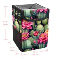 thumbnail image 5 of Cactus Foldable Car Trash Bin with Lid, Leak-Proof Mini Trash Can for Car with Hanging Storage Bag, 5 of 6