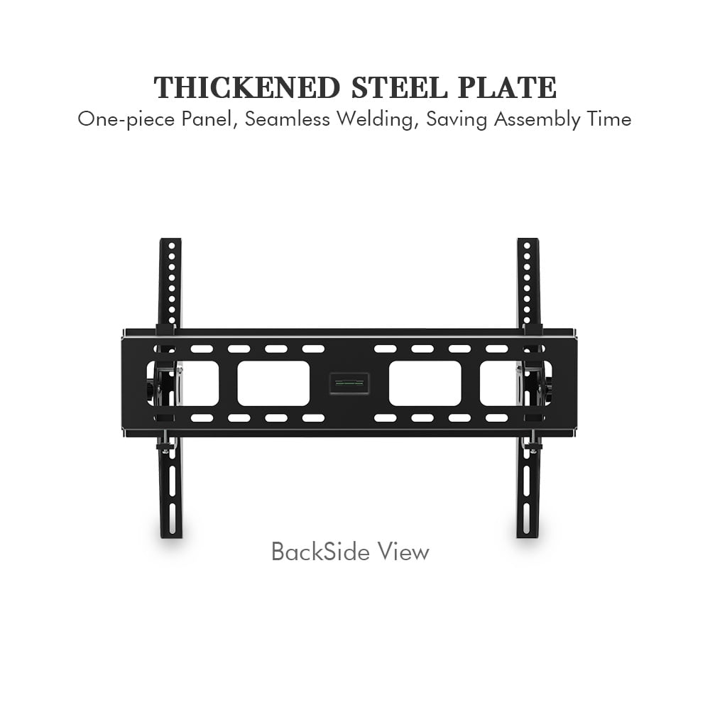 Tilting TV Wall Mount Bracket for 32-70 Inch Flat Screen TVs/Curved TVs, Low Profile TV Wall Mount Bracket with 10 Degrees Tilting- Easy to Install, up to VESA 400x600mm Weight up to 110 LBS