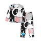 thumbnail image 1 of Balery Panda Cute Pink Hearts Conjunto de Pijama con Estampado para Mujer, Conjunto de Dos Piezas con Manga Larga, Ropa de Dormir Suave con Bolsillos, Pijamas Cómodos-Small, 1 of 7