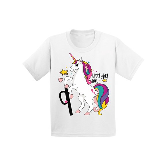 Awkward Styles 9th Birthday T-shirt Unicorn Kids T Shirts