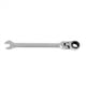 thumbnail image 3 of 2 Pcs de Llave de Trinquete de Cabeza Flexible Herramienta de Llaves de Extremo Abierto con Anillo 10 Mm, 3 of 5