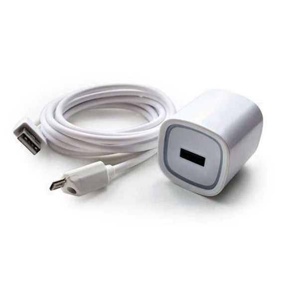 Panda PANMICHCWH18WT 6 ft. 2.1A Rapid Wall Charger with Micro USB Cable&#44; White