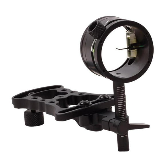 Micro-Adjust Single Pin Bow Sight Portable Compound Bow Shooting Sight Black