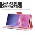thumbnail image 3 of for 6.1" Samsung Galaxy S10 Lite Luxury Graphic Foldable Kickstand Hybrid Extra Pocket Credit Card Slot Removeable Wrist Strap Bumper Detachable Magnetic Wallet Phone Case [RAINBOWSUNFLOWER], 3 of 4