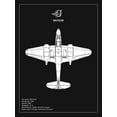 thumbnail image 2 of Rogan, Mark 12x14 White Modern Wood Framed Museum Art Print Titled - Gloster Meteor Black, 2 of 4