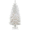 thumbnail image 1 of National Tree Company Kingswood Fir 4.5 Foot Artificial Pre-Lit Tree, White, 1 of 5