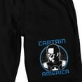 thumbnail image 2 of Captain America: Brave New World Sam Smith Falcon Men's Black Lounge Shorts-Small, 2 of 5