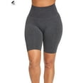 thumbnail image 3 of PULLIMORE Womens High Waist Yoga Shorts Bike Shorts Tummy Control Butt Lifting Workout Leggings Shorts Running Booty Shorts (S, Gray), 3 of 9