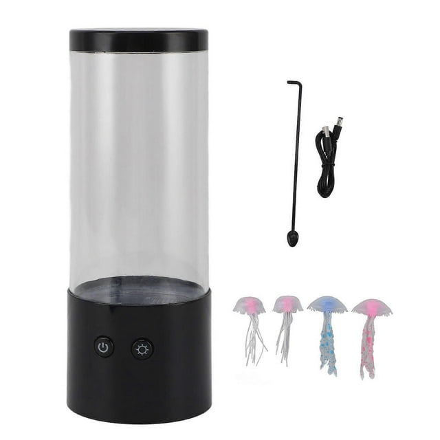 Jellyfish Lamp Lifelike Decorative Jellyfish Tank Table Lamp USB LED Colorful Night Light for Bedside