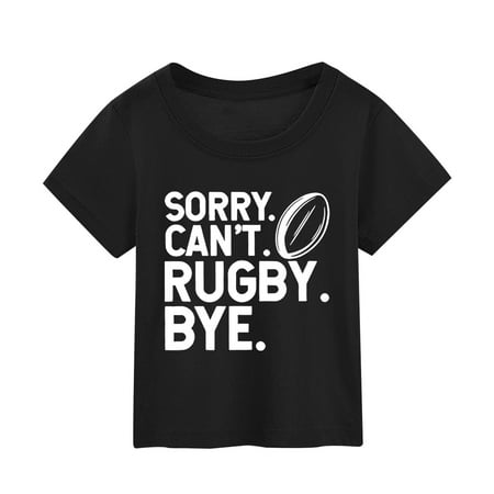 

Football Fans Sports Vintage Rugby Player Sports Retro Summer Kids Character Football Letter Printing Short Sleeve Tee Falls Creek Coat Girls Girls Came Shirt Girl Shirt Long Sleeve Clever Girl T