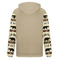 thumbnail image 4 of Penkiiy Men Women Fashion Long Sleeve Hoodie Aztec 3D Print Pullover Sweatshirts 3XL Khaki, 4 of 4