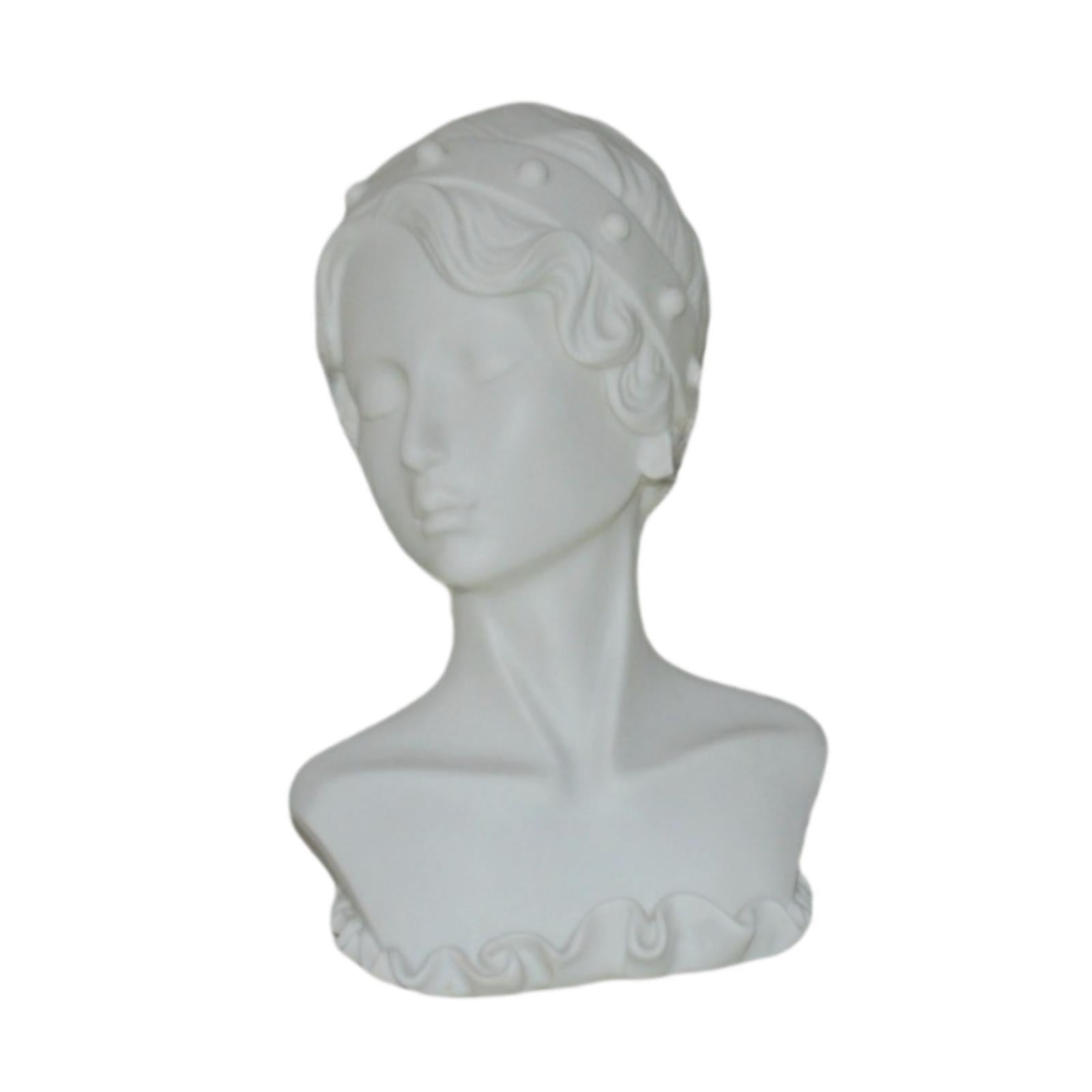 QccHieUs Jewelry Display Mannequin Earrings Rack Multifunctional Storage Organizer Female White