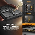 thumbnail image 5 of TONGATE for Samsung Galaxy S24U Case with[2 Front Frames] [Belt-Clip] Rugged Kickstand, Black, 5 of 9