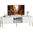 thumbnail image 1 of HOMCOM TV Stand for TVs up to 65", TV Console Table with Storage, White, 1 of 10