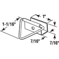 thumbnail image 4 of Make 2 Fit PL 7762 7/16 inch Screen Bottom Latch with Screws, Mill Finish (4-pack), 4 of 4