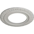 thumbnail image 3 of Ekena Millwork 10 5/8"OD x 5 3/4"ID x 1/2"P Claremont Ceiling Medallion (Fits Canopies up to 7"), Hand-Painted Ultra Pure White, 3 of 7