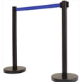 thumbnail image 1 of VIP Crowd Control 12 Po. Base Plate Noir Montant de Ceinture Rétractable - 6,5 Pi Ceinture Bleu Foncé, 1 of 1