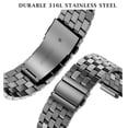 thumbnail image 3 of LEIXIUER Stainless Steel Metal Band and Case Compatible with Apple Watch Band and Covre 41mm 40mm Ultra 49mm 45mm 44mm, Men Metal Protective Bumper Cover for iWatch Series 9 8 7 SE 6 5 4 3 2 1, 3 of 7