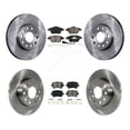 thumbnail image 1 of Transit Auto Front Rear Disc Brake Rotors and Semi-Metallic Pads Kit for Car 2006-2009 Volkswagen Rabbit with 288mm Diameter Rotor K8S-101298, 1 of 11