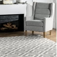thumbnail image 6 of nuLOOM Kellee Contemporary Wool Area Rug, 8' x 10', Gray, 6 of 9