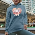 thumbnail image 2 of At Least My Dog Loves Me, Retro Anti Valentine's Day Art Merch Gift, Light Blue Hooded Sweatshirt or Hoodie, Medium, 2 of 5
