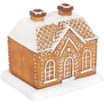 thumbnail image 2 of Clearance TOFOTL Christmas Gingerbread Log Cabin Incense Burner,Gingerbread House Ornament Incense Burner,Log Cabin Incense Burner,Home Chimney Decorations, 2 of 5