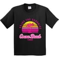 thumbnail image 3 of Inktastic Summer Enjoy the Sunshine Cocoa Beach Florida in Pink Youth T-Shirt, 3 of 5